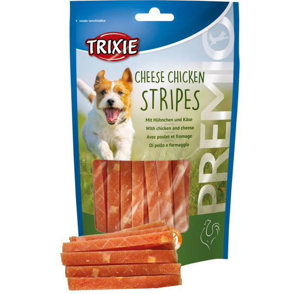 6x PREMIO Cheese Chicken Stripes, 100 g