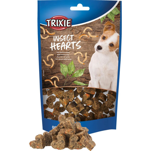 6x Insect Hearts with mealworms, 80 g