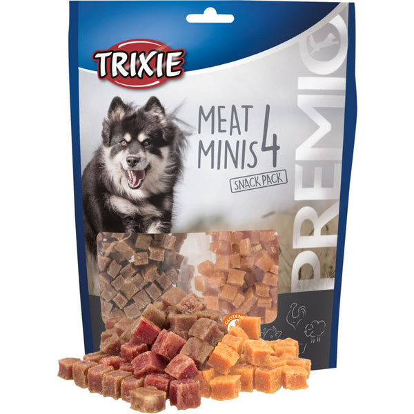 PREMIO 4 Meat Minis, chicken/duck/beef/lamb, 4×100 g