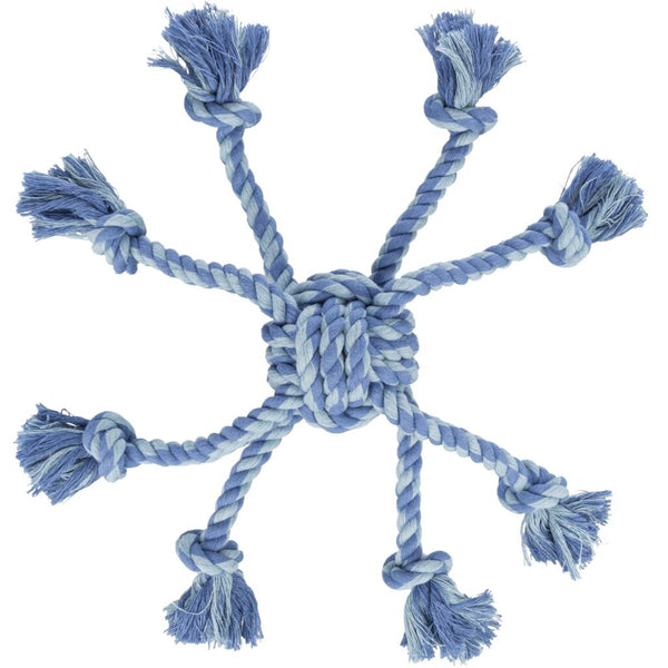 Rope toy with braided ball, ø 7 cm