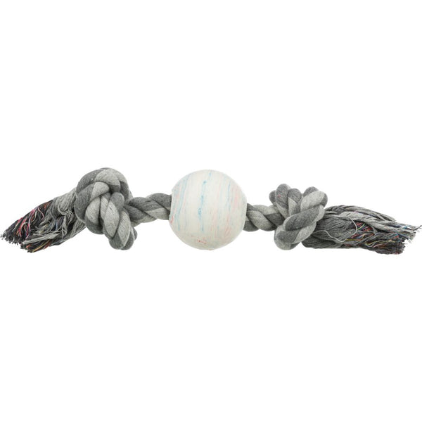 3x rope with ball, natural rubber, ø 7/36 cm