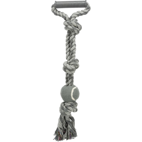 3x double ring, rope, with tennis ball, ø 6/50 cm