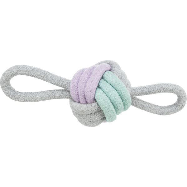 Junior knot ball with 2 hand straps, rope, ø 9/25 cm