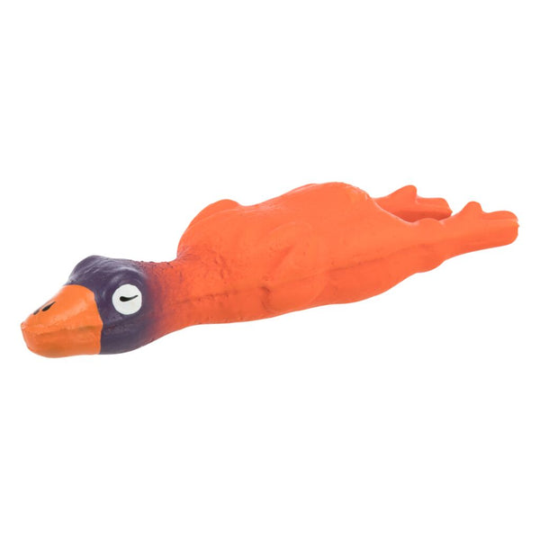 4x duck made of latex, 14 cm