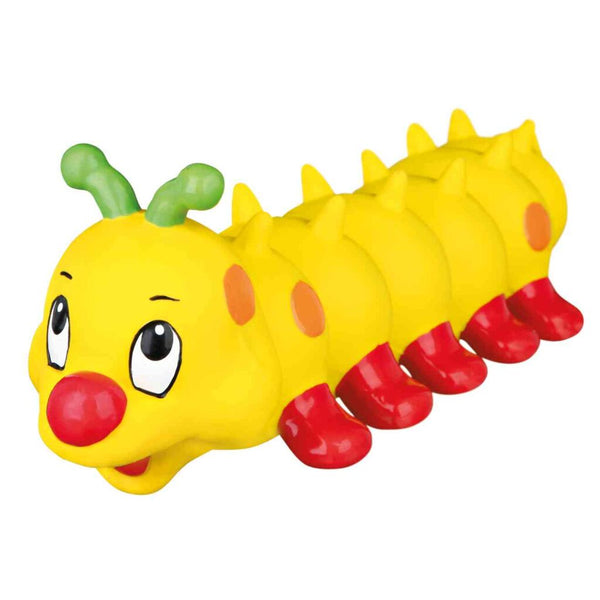 Caterpillar, latex/polyester fleece, 26 cm