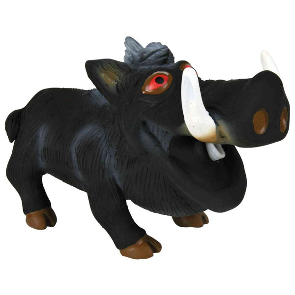 3x wild boar, animal sound, latex/polyester fleece, 18 cm