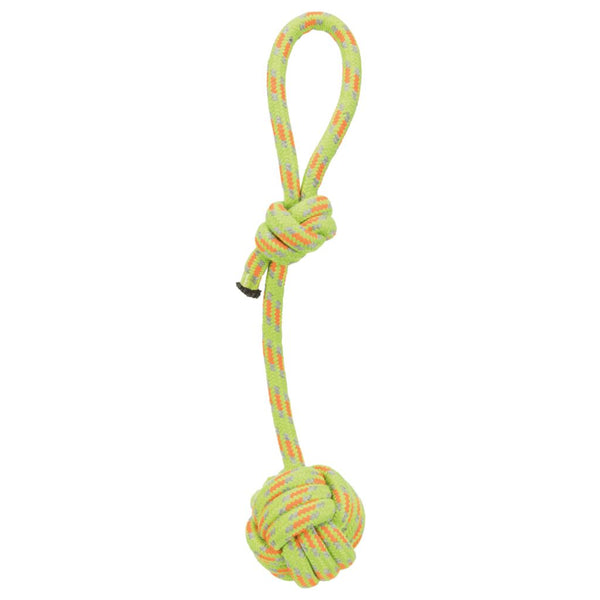 3x Knoten-Ball am Seil, ø 7/37 cm