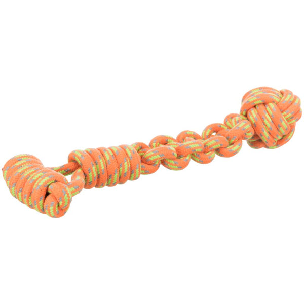 3x knot ball on rope, ø 8/38 cm