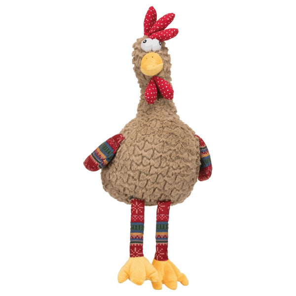 2x rooster, animal sound, plush, 60 cm