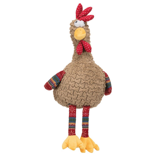 2x coq, son animal, peluche, 60 cm