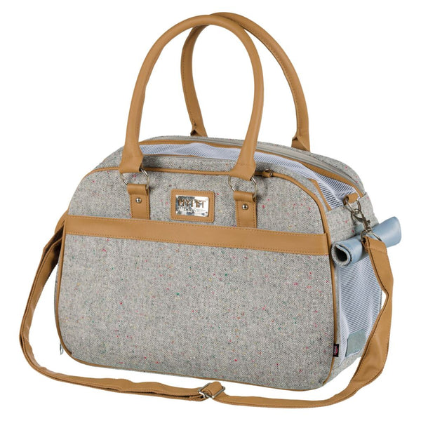 Bag Helen, 19 × 28 × 40 cm, grey/light brown