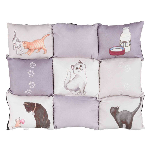 Bed mat Patchwork Cat, 55 × 45 cm, grey