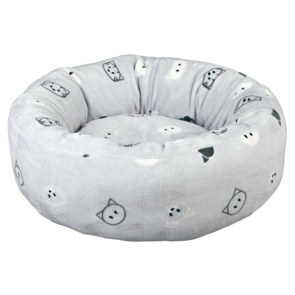 Mimi bed, round, ø 50 cm, light grey