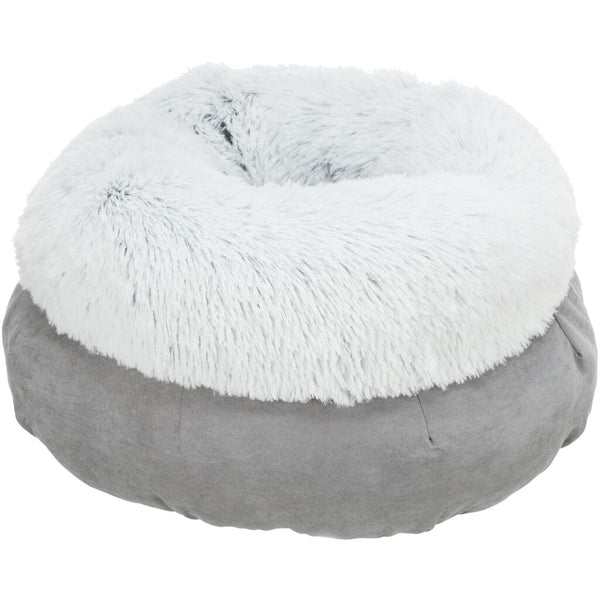 Bed Harvey, round, ø 45 cm, grey/white-black