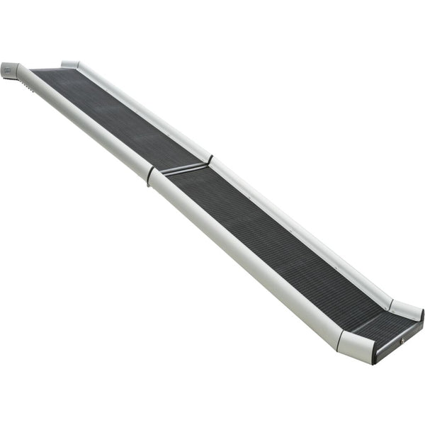 Folding ramp, aluminium/plastic/rubber, 38 × 155 cm, 6.3 kg, black