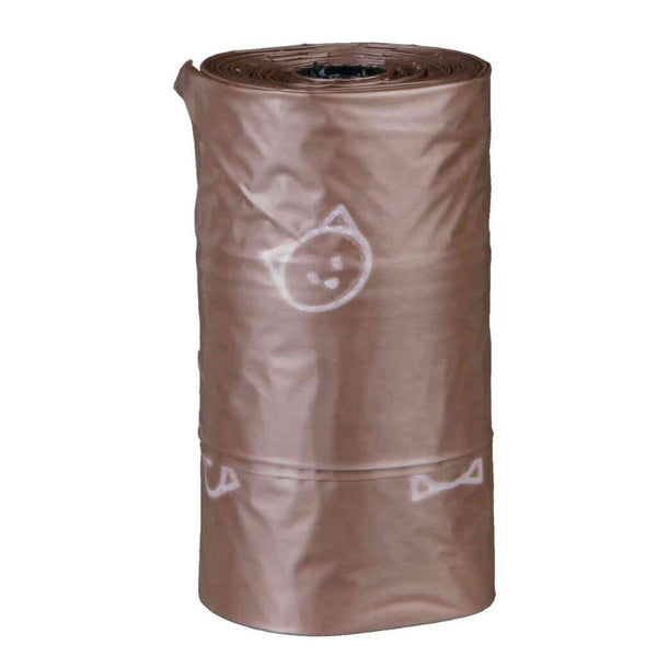 Cat waste bags, compostable, 3 rolls of 10 bags each.