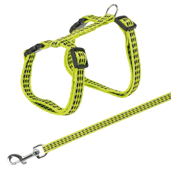 4x cat harness with leash, reflective