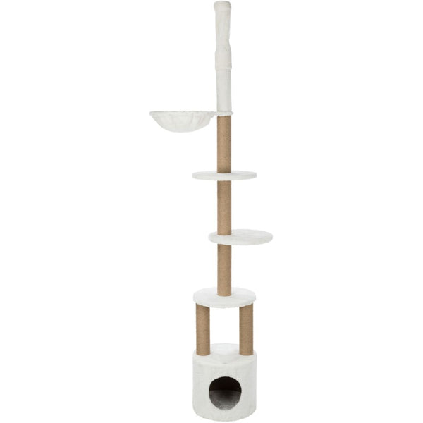 Aurelio cat tree, ceiling high, 236-250 cm, white