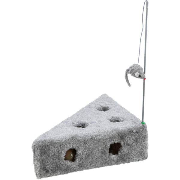 Cat's Cheese with fishing rod &amp; balls, plush, 36×8×26/26 cm