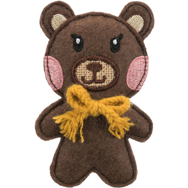 Bear, fabric, catnip, 10 cm