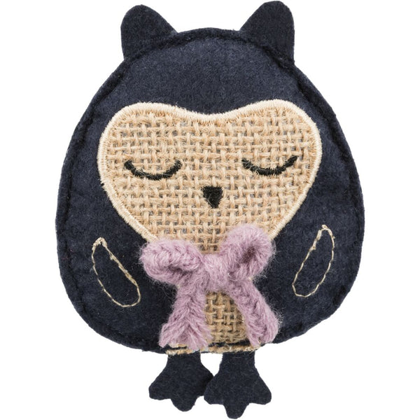 Owl, fabric, catnip, 11 cm