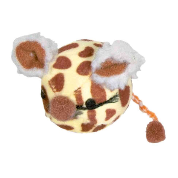 36x mouse ball, short-hair plush, catnip, ø 4.5 cm