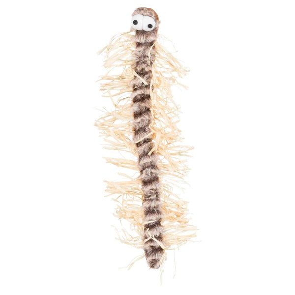 Centipede, plush/raffia, 33 cm