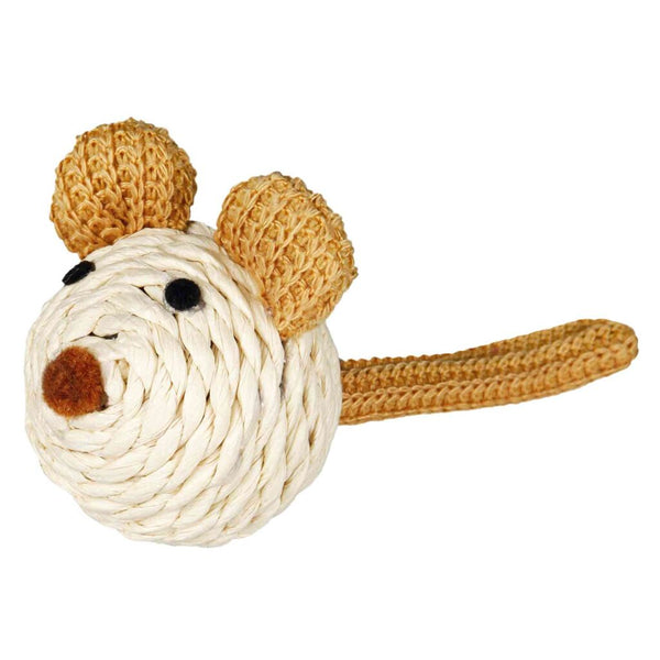 Mouse, paper yarn, 5 cm