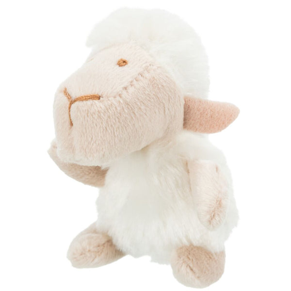 Mouton, peluche, herbe à chat, 10 cm