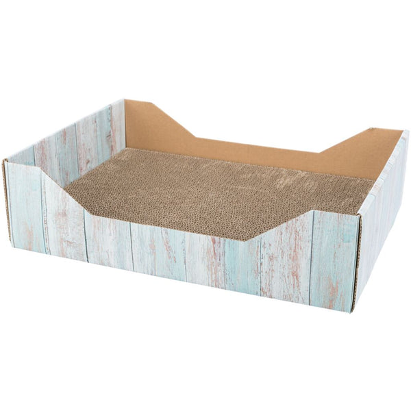 Scratch bed, cardboard, catnip, 45 × 12 × 33 cm