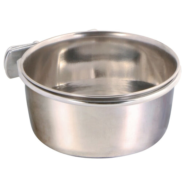 3x bowl, stainless steel, with holder for screw attachment