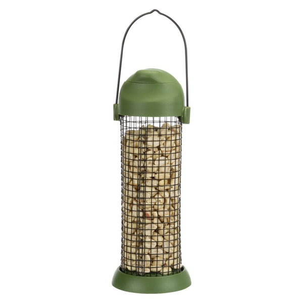 3x Peanut Feeders Plastic/Metal 500ml/22cm