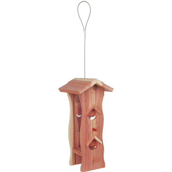 natura hanging feeder, cedar wood, 600 ml