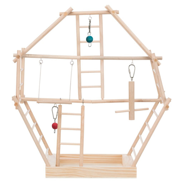 Ladder playground, wood, 44 × 44 × 16 cm