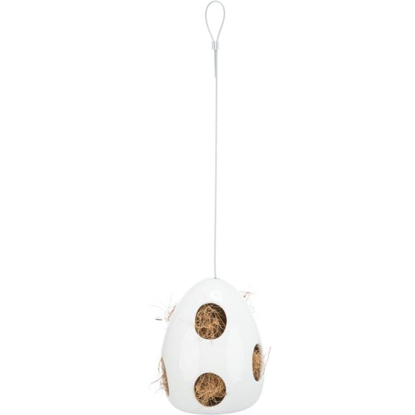 Nest building aid, hanging, ceramic, 10.5×10.5×15 cm