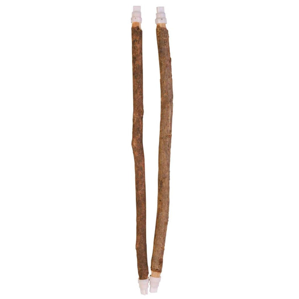 Set of perches, bark wood, 35 cm/ø 10-12 mm, 2 pc.