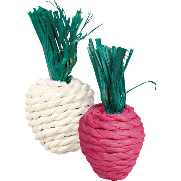 Set straw toy radish/radishes, 8 cm, 2 pcs.