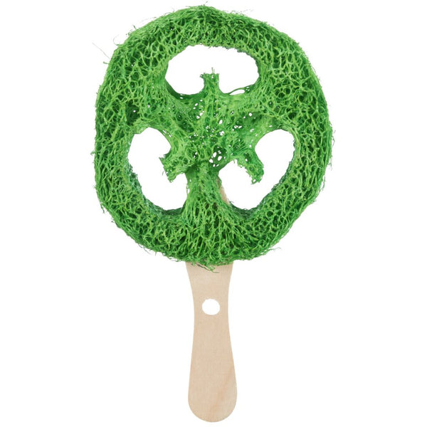 Lollipop, loofah/wood, ø 6×12 cm