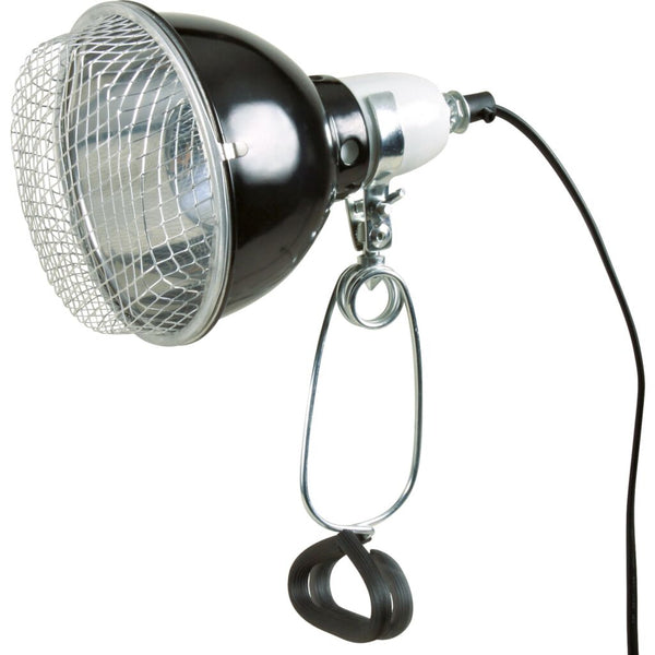 Reflector clamp light with protective grille