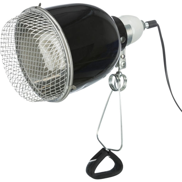 Reflector clamp lamp with protective grid, ø 14 × 19 cm, 100 W