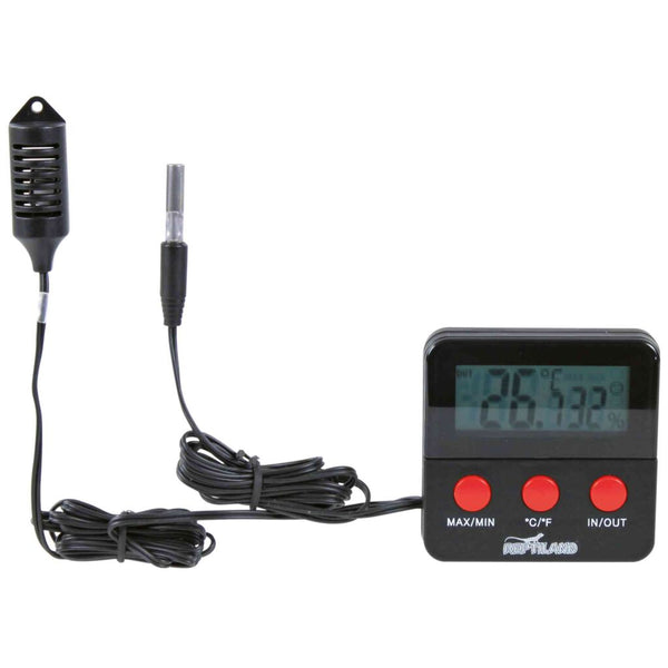 Digital thermometer/hygrometer, remote sensing, 6 × 6 cm