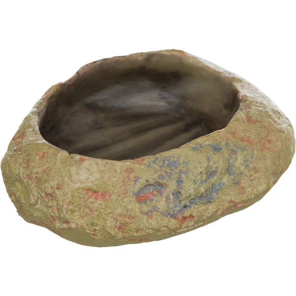 Water and food bowl steppe rock