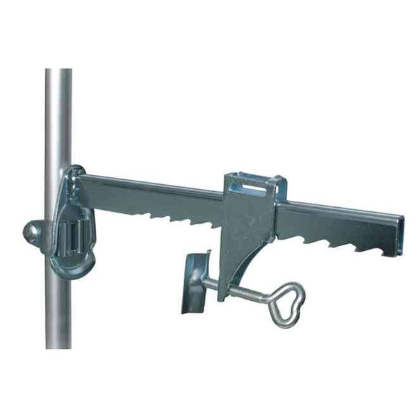 Wall clamp with telescopic rod