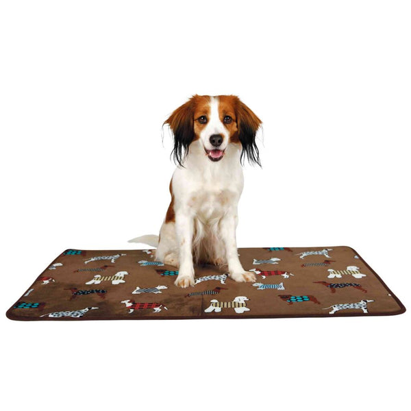 FunDogs lying mat, 90 × 68 cm, brown