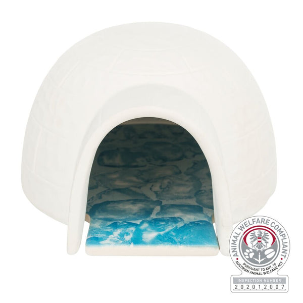 Igloo with cooling plate, mice/hamsters, ceramic, 13×9×15 cm