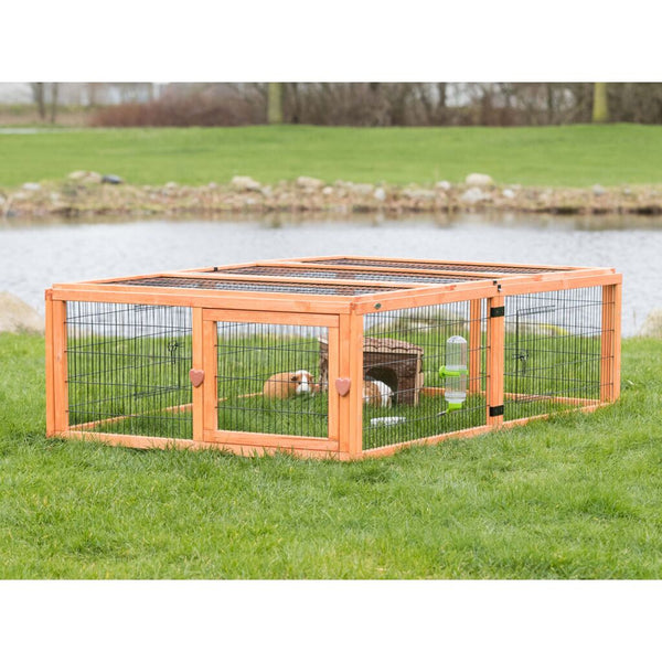 natura outdoor enclosure with cover, pine wood, 174 × 48 × 109 cm