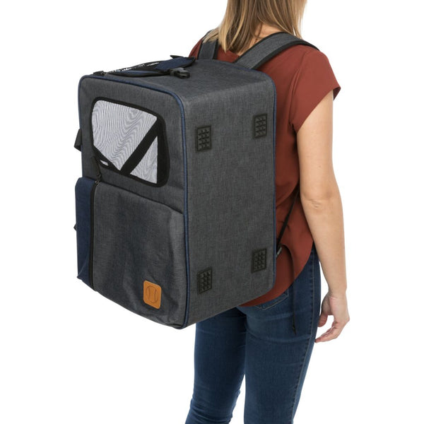 Backpack &amp; bag Tara 2 in 1, 25 × 38 × 50 cm, grey/blue