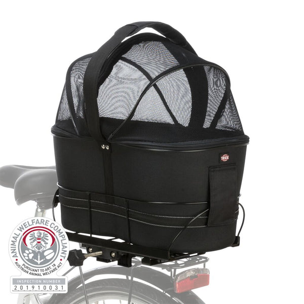Panier à vélo pour porte-bagages 29 × 42 × 48 cm, noir