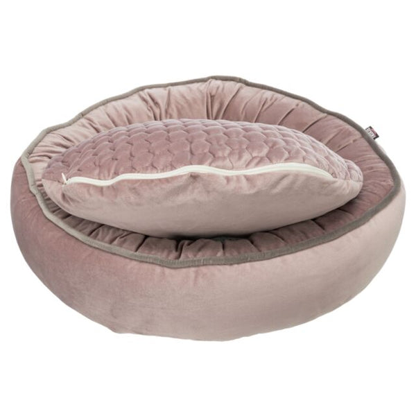Bed Livia, round, ø 50 cm, dusky pink