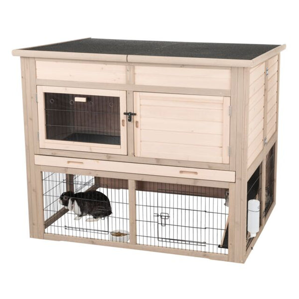 natura small animal hutch with thermal insulation, 120 × 98 × 94 cm